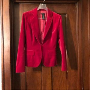 Kenneth Cole red velour blazer - 4P